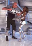 Monique against Clad in xxx space girl wars